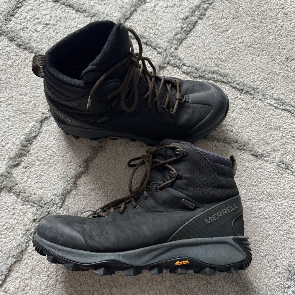 Merrell boots Thermo Glacier Mid Winter waterproof leather vibram sole 8